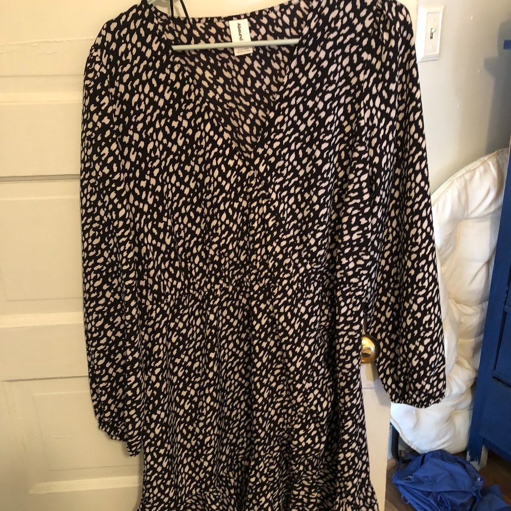 Nordstrom Rack Black & White Dress Sz XL